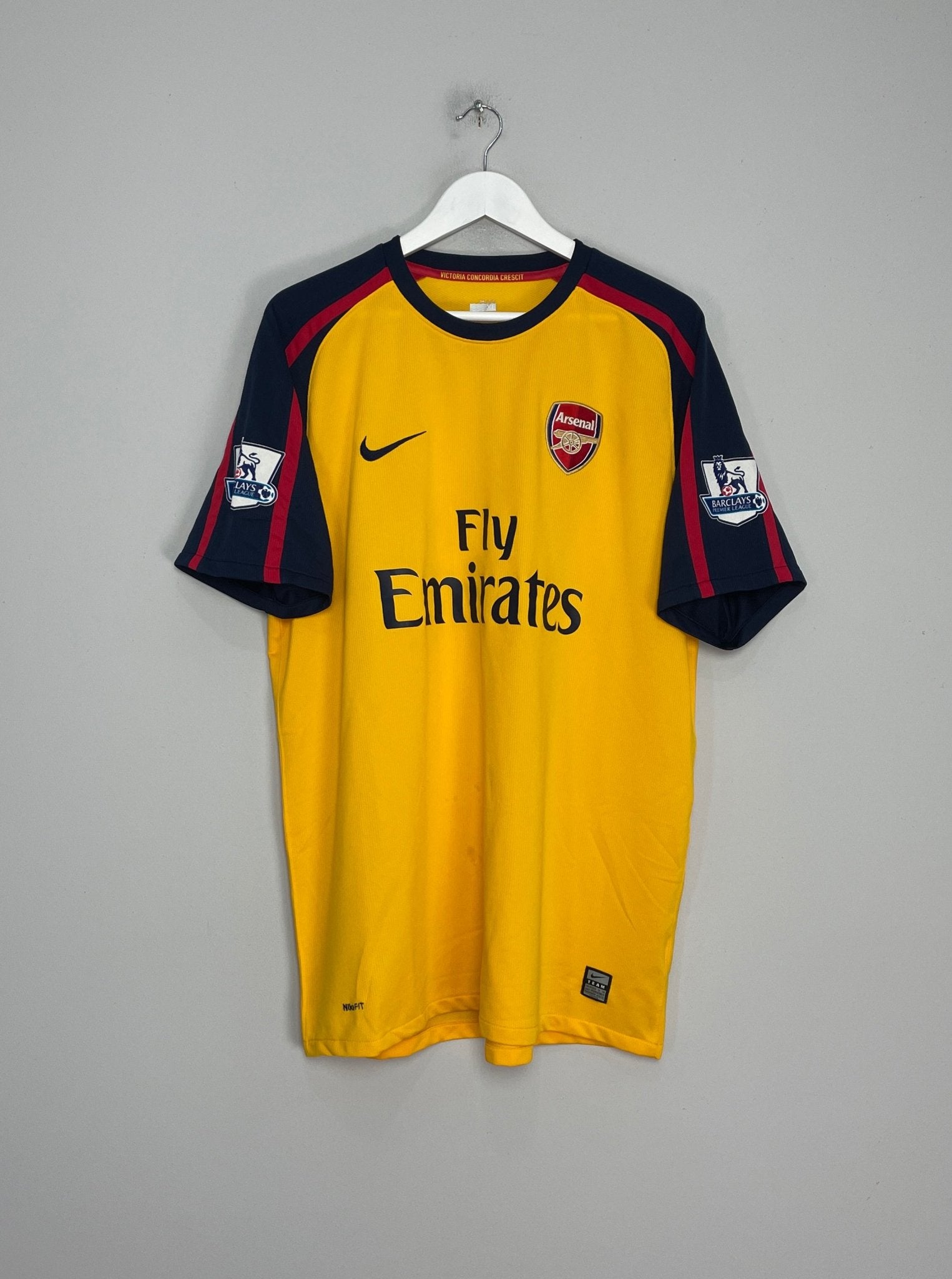 Shop 2008/09 ARSENAL EDUARDO #9 AWAY SHIRT (XL) NIKE, classic football shirts, vintage football shirts & retro soccer jerseys at Cult Kits
