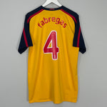 Shop 2008/09 ARSENAL FABREGAS #4 AWAY SHIRT (L) NIKE, classic football shirts, vintage football shirts & retro soccer jerseys at Cult Kits