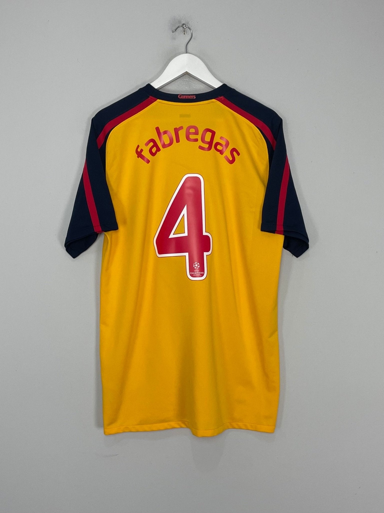 Shop 2008/09 ARSENAL FABREGAS #4 AWAY SHIRT (L) NIKE, classic football shirts, vintage football shirts & retro soccer jerseys at Cult Kits