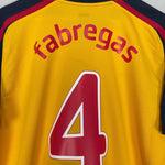 Shop 2008/09 ARSENAL FABREGAS #4 AWAY SHIRT (L) NIKE, classic football shirts, vintage football shirts & retro soccer jerseys at Cult Kits