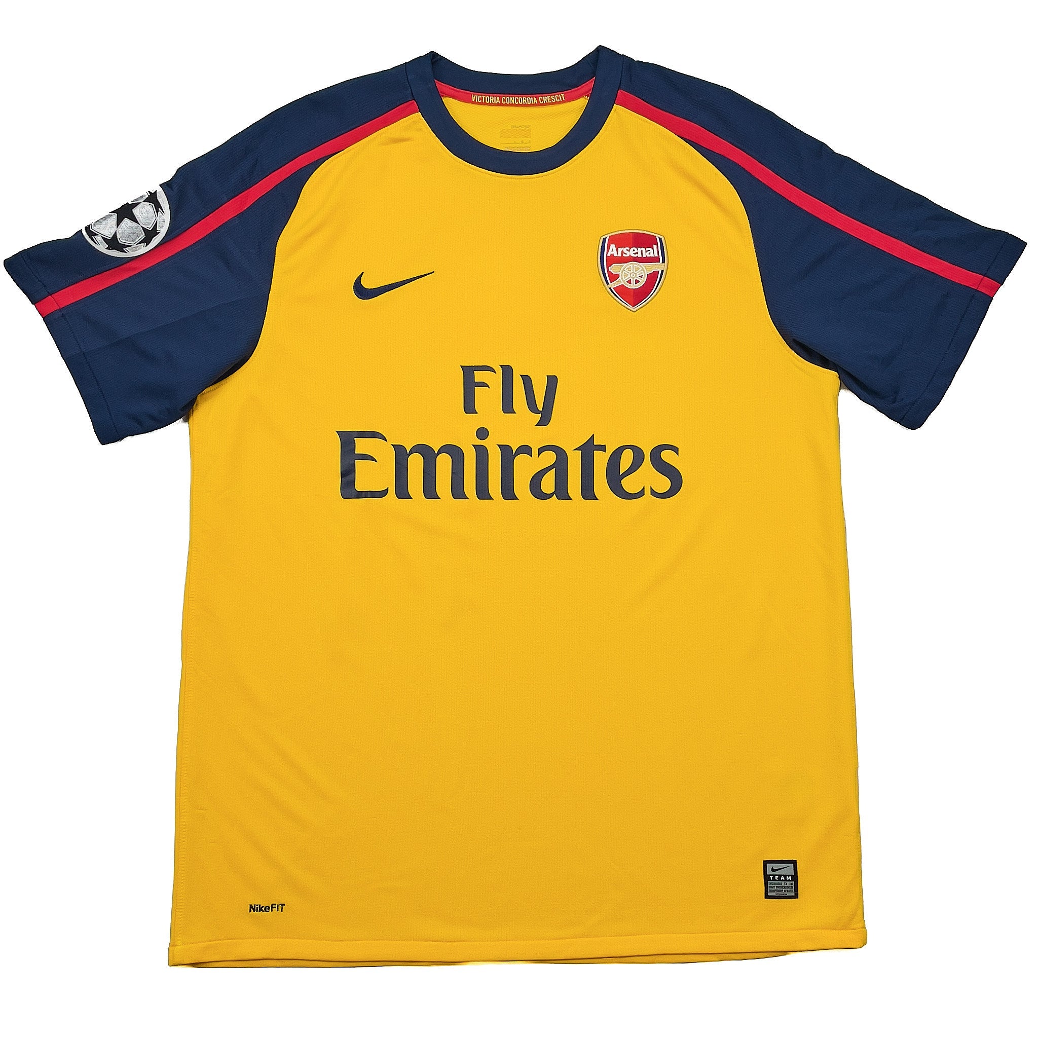 Buy 2008/09 ARSENAL FABREGAS 4 C/L AWAY SHIRT (L) NIKE ~ Free worldwide shipping available ~ Authentic Vintage Football Shirts from Cult Kits