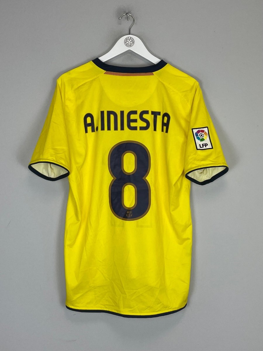 2008/09 BARCELONA A.INIESTA 8 AWAY SHIRT (M) NIKE - Cult Kits - Medium - Buy Vintage Football Shirts, Authentic Retro Football Shirts For Sale, Classic Football Shirts & Soccer Jersey