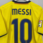 Shop 2008/09 BARCELONA MESSI #10 AWAY SHIRT (L) NIKE, classic football shirts, vintage football shirts & retro soccer jerseys at Cult Kits