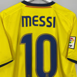 Shop 2008/09 BARCELONA MESSI #10 AWAY SHIRT (L) NIKE, classic football shirts, vintage football shirts & retro soccer jerseys at Cult Kits