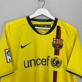 Shop 2008/09 BARCELONA MESSI #10 AWAY SHIRT (L) NIKE, classic football shirts, vintage football shirts & retro soccer jerseys at Cult Kits