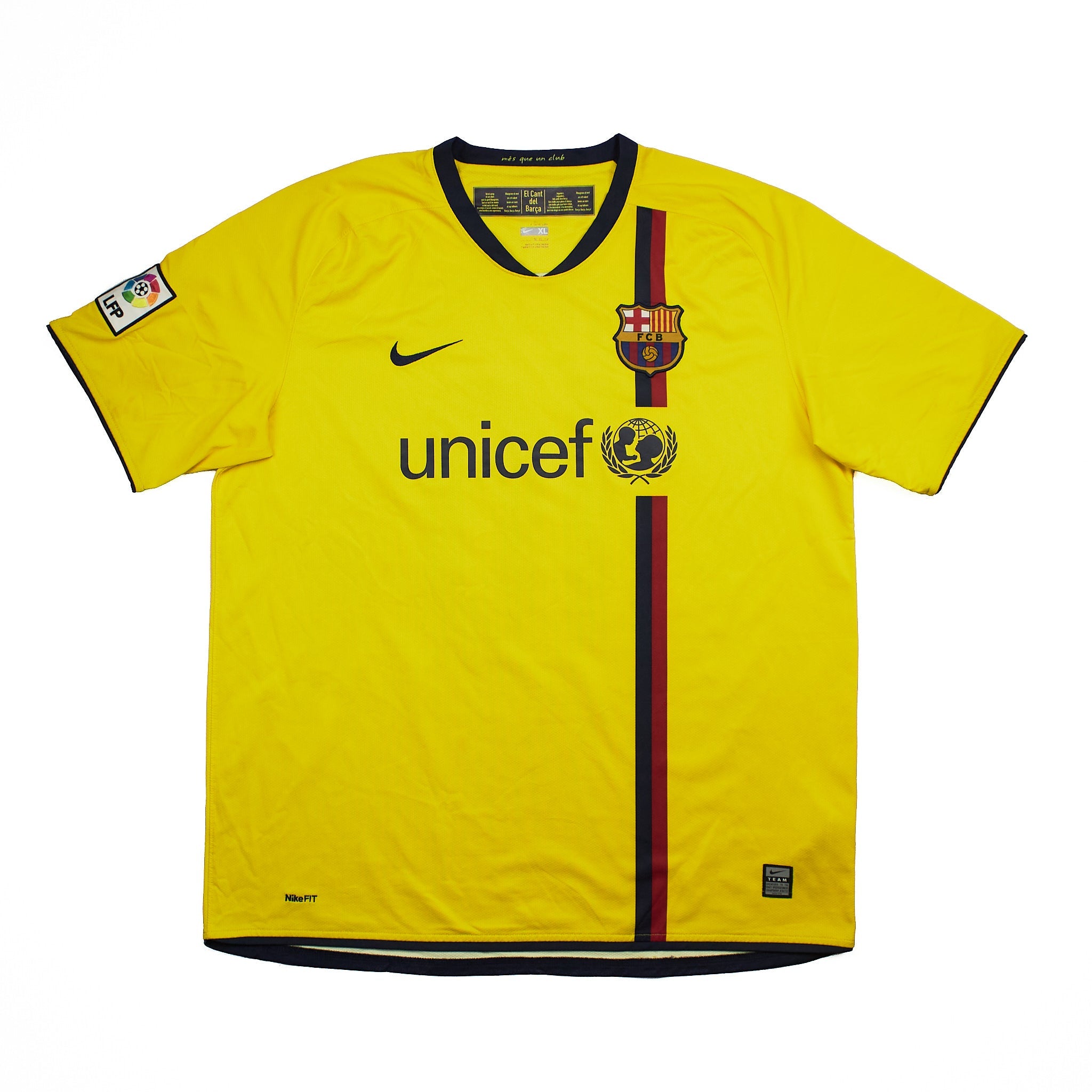 Buy 2008/09 Barcelona Messi 10 Away Shirt (XL) Nike ~ Free worldwide shipping ~ Authentic Vintage Football Shirts from Cult Kits