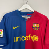 Shop 2008/09 BARCELONA MESSI #10 HOME SHIRT (L) NIKE, classic football shirts, vintage football shirts & retro soccer jerseys at Cult Kits