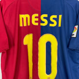 Shop 2008/09 BARCELONA MESSI #10 HOME SHIRT (L) NIKE, classic football shirts, vintage football shirts & retro soccer jerseys at Cult Kits