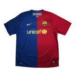 Buy 2008/09 Barcelona Messi 10 Home Shirt (L) Nike ~ Free worldwide shipping ~ Authentic Vintage Football Shirts from Cult Kits