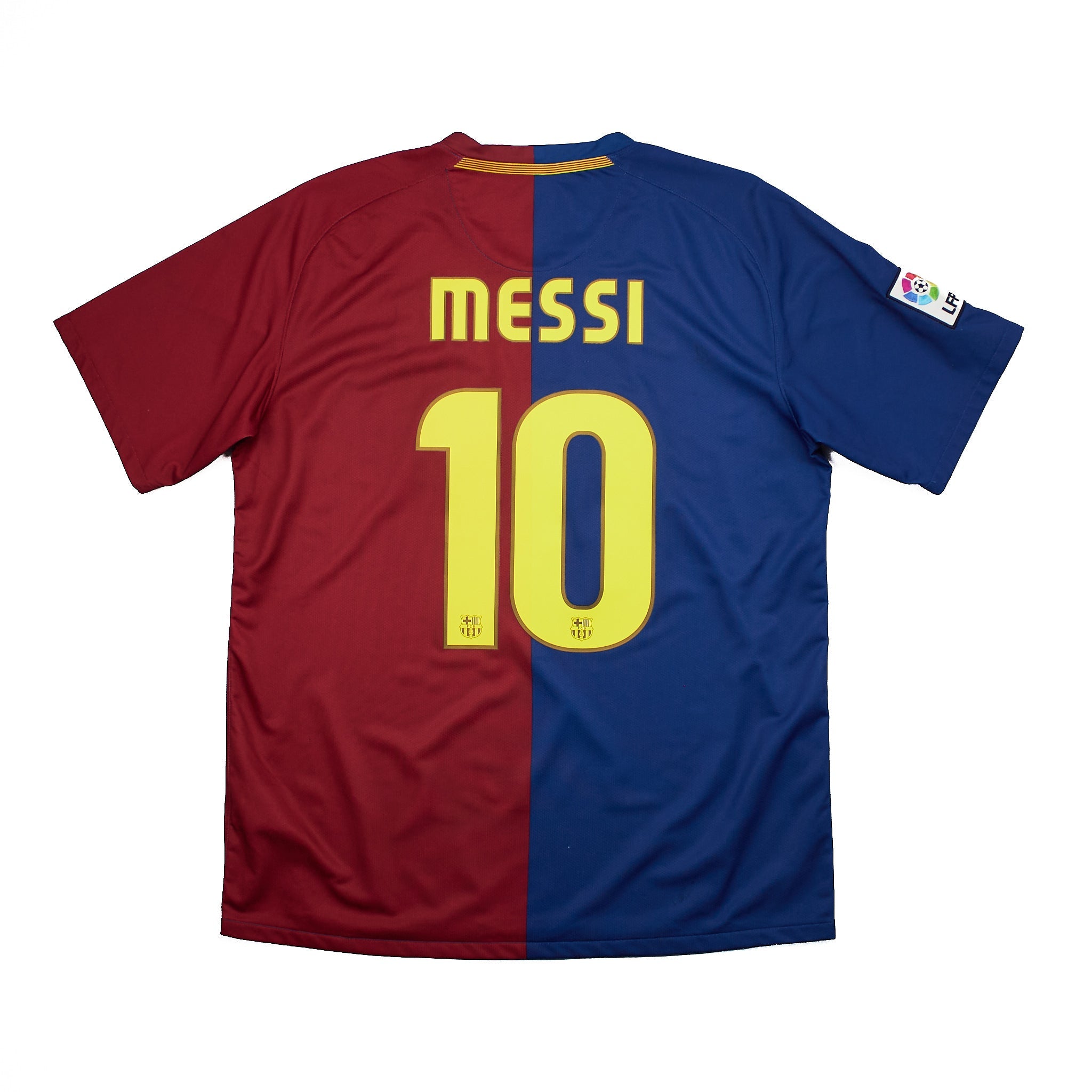Buy 2008/09 Barcelona Messi 10 Home Shirt (L) Nike ~ Free worldwide shipping ~ Authentic Vintage Football Shirts from Cult Kits