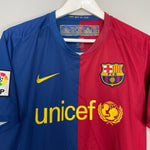 Shop 2008/09 BARCELONA MESSI #10 HOME SHIRT (M) NIKE, classic football shirts, vintage football shirts & retro soccer jerseys at Cult Kits