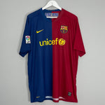 Shop 2008/09 BARCELONA MESSI #10 HOME SHIRT (XL) NIKE, classic football shirts, vintage football shirts & retro soccer jerseys at Cult Kits