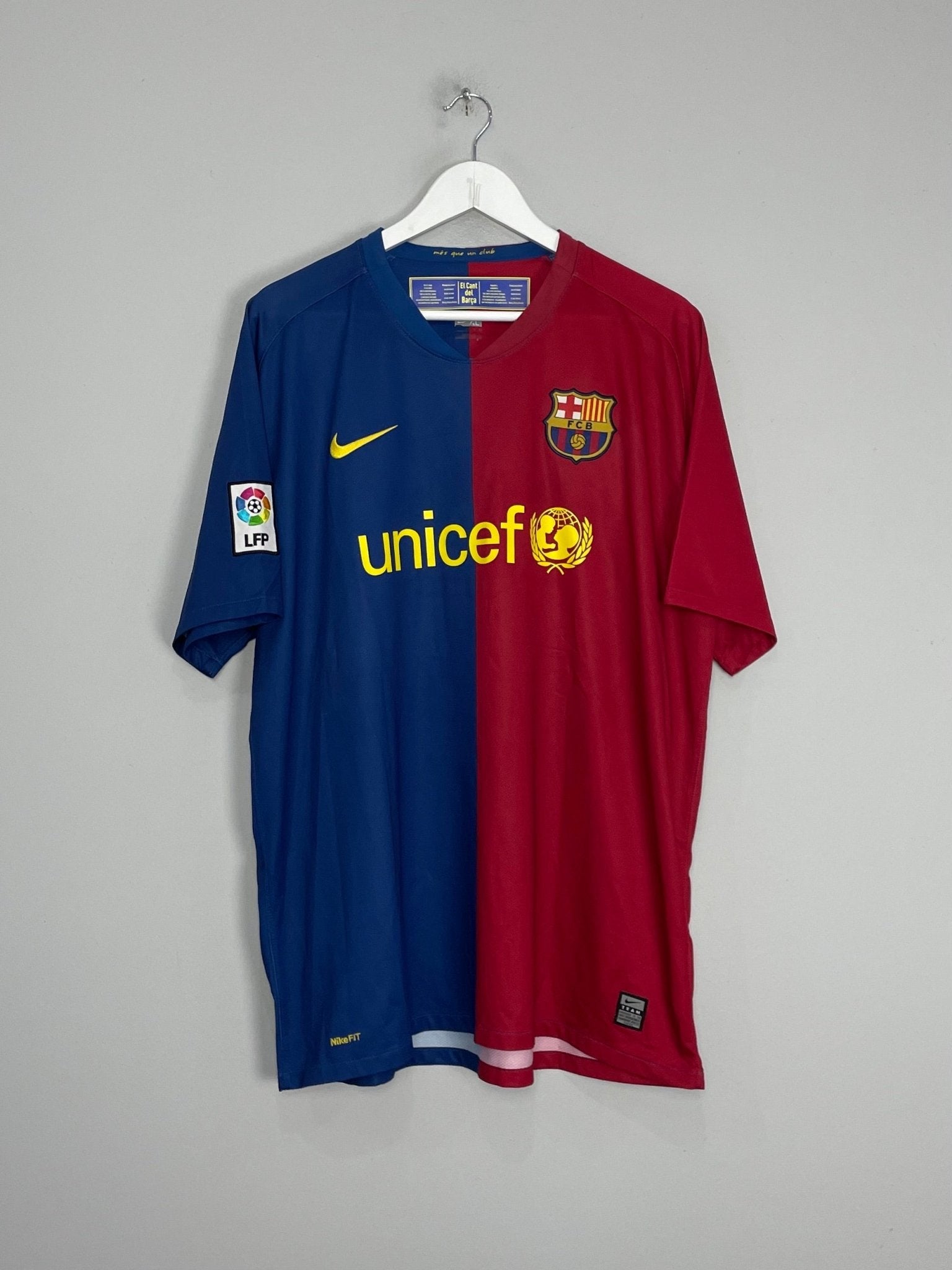 Shop 2008/09 BARCELONA MESSI #10 HOME SHIRT (XL) NIKE, classic football shirts, vintage football shirts & retro soccer jerseys at Cult Kits