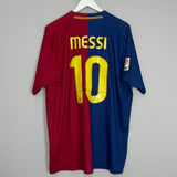 Shop 2008/09 BARCELONA MESSI #10 HOME SHIRT (XL) NIKE, classic football shirts, vintage football shirts & retro soccer jerseys at Cult Kits