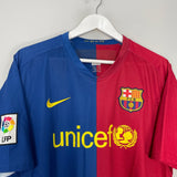 Shop 2008/09 BARCELONA MESSI #10 HOME SHIRT (XL) NIKE, classic football shirts, vintage football shirts & retro soccer jerseys at Cult Kits