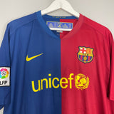 Shop 2008/09 BARCELONA MESSI #10 HOME SHIRT (XL) NIKE, classic football shirts, vintage football shirts & retro soccer jerseys at Cult Kits