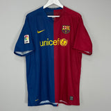 Shop 2008/09 BARCELONA MESSI #10 HOME SHIRT (XL) NIKE, classic football shirts, vintage football shirts & retro soccer jerseys at Cult Kits