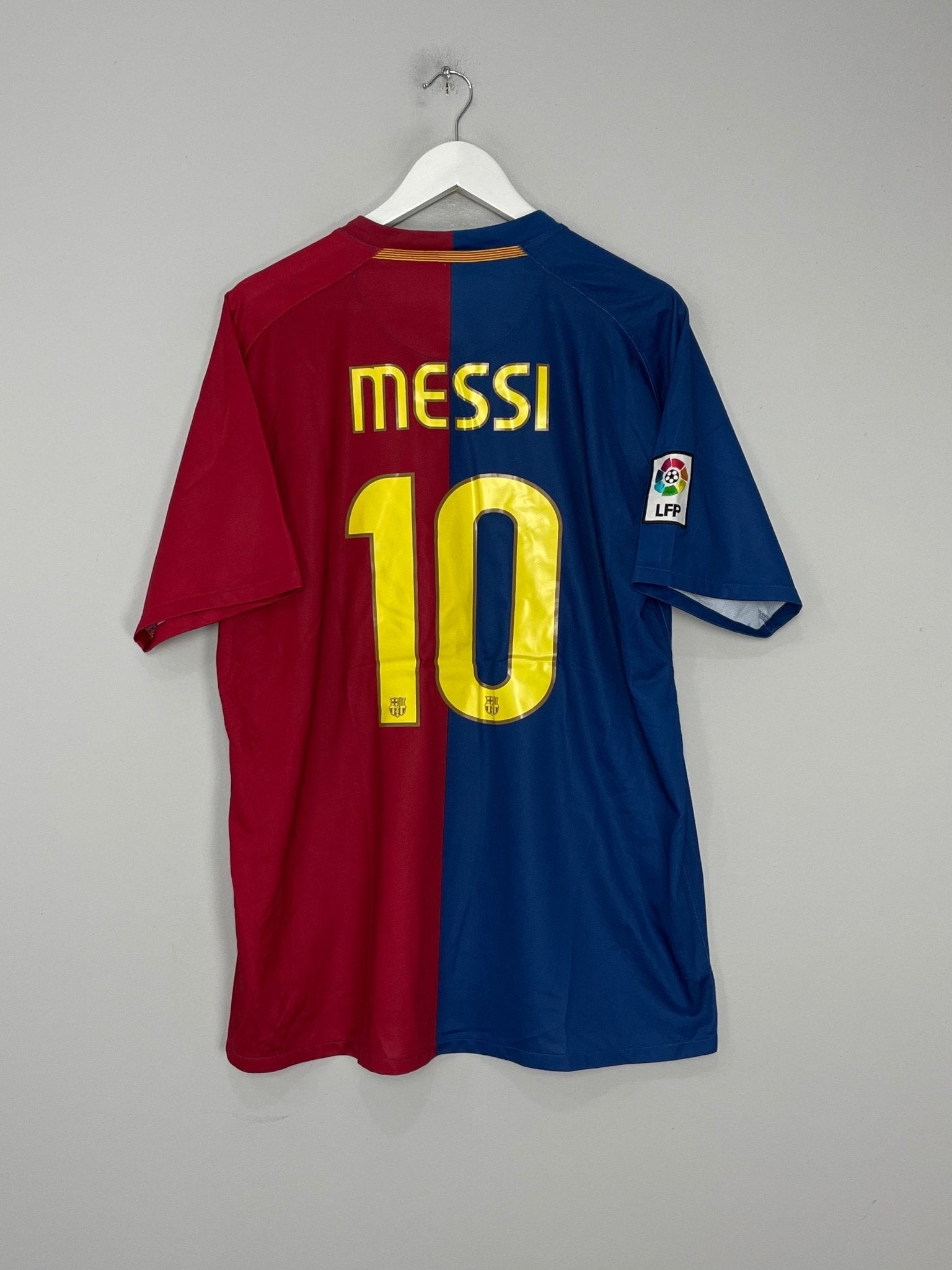 Shop 2008/09 BARCELONA MESSI #10 HOME SHIRT (XL) NIKE, classic football shirts, vintage football shirts & retro soccer jerseys at Cult Kits