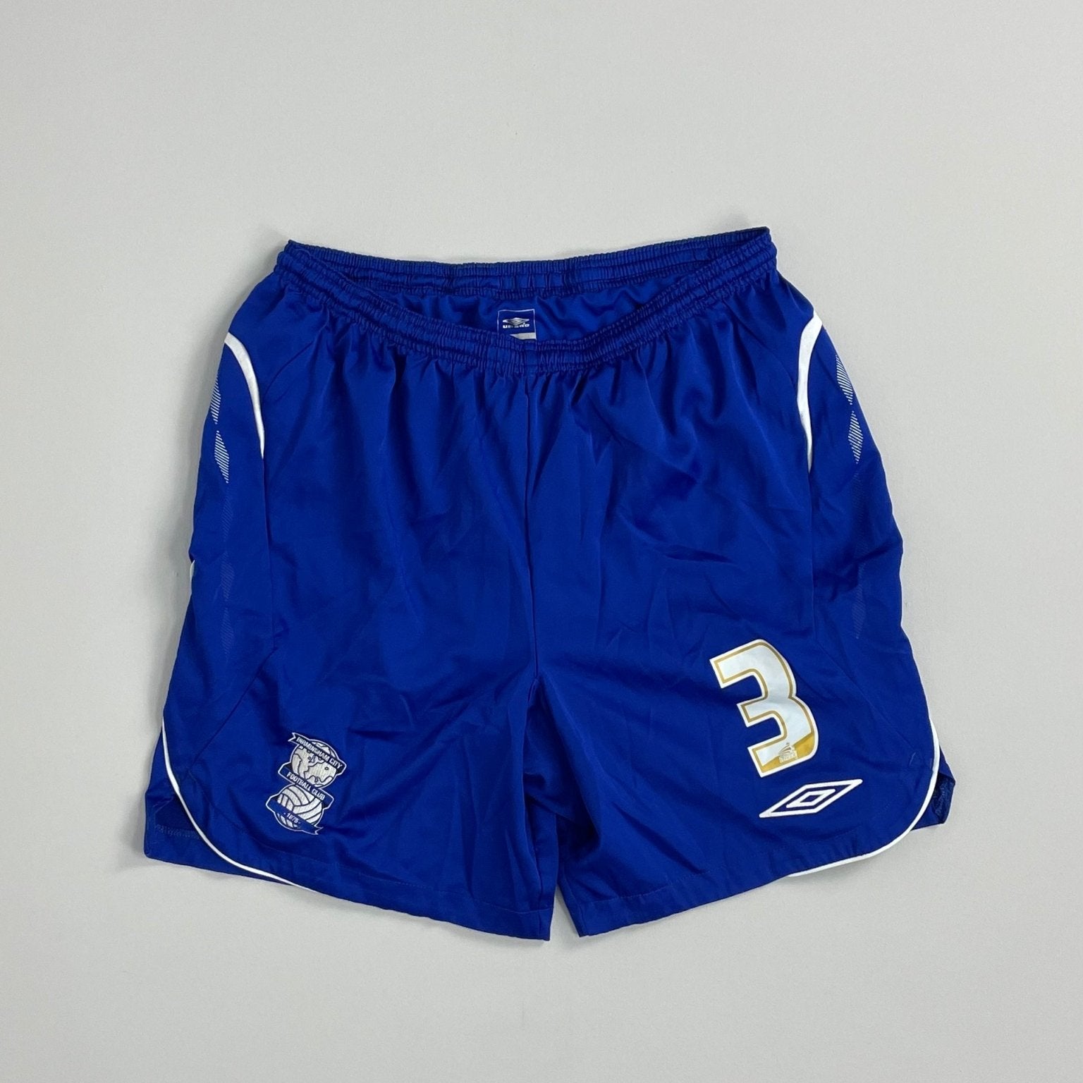 Shop 2008/09 BIRMINGHAM CITY #3 HOME SHORTS (L) UMBRO, classic football shirts, vintage football shirts & retro soccer jerseys at Cult Kits