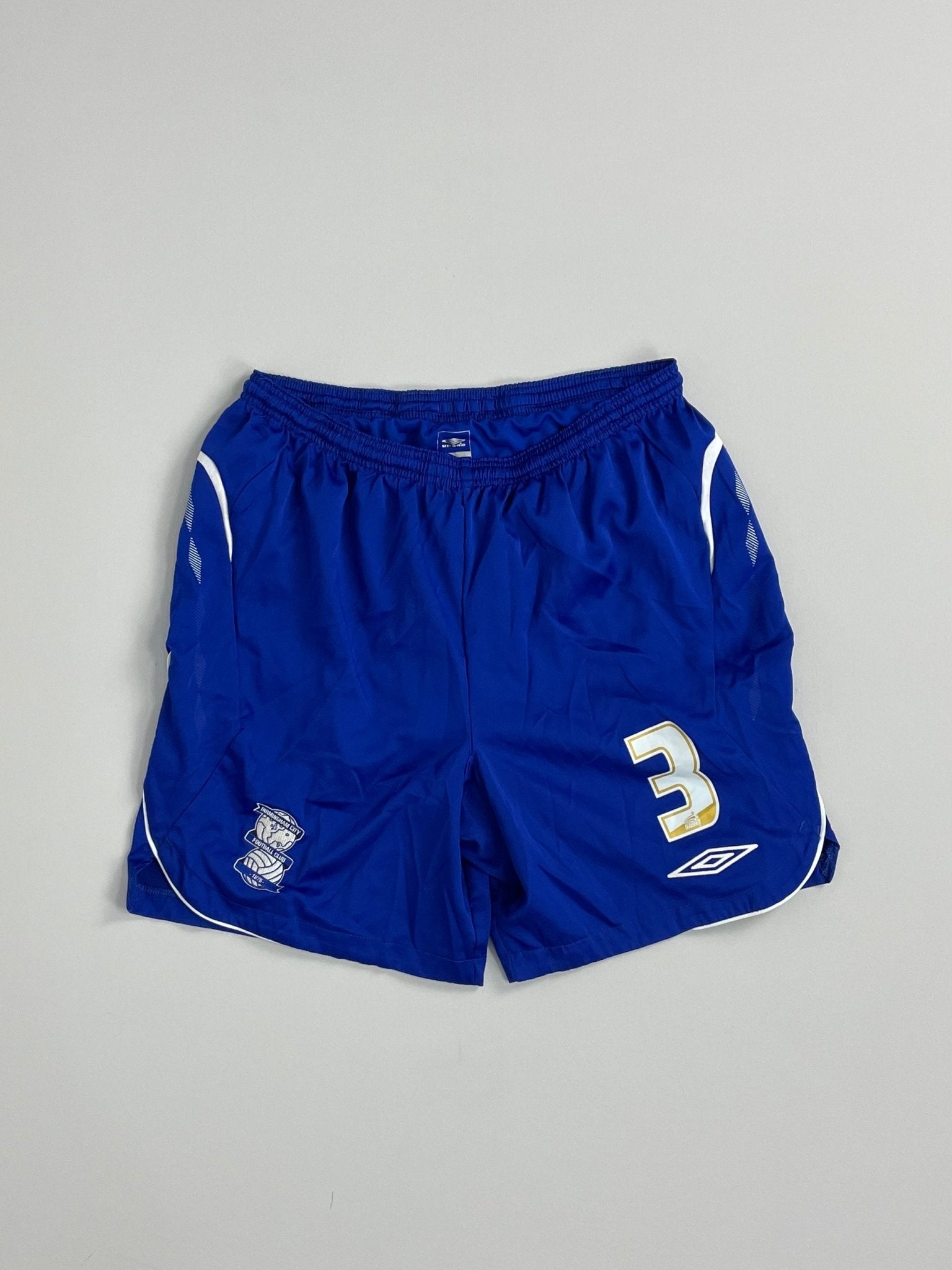 Shop 2008/09 BIRMINGHAM CITY #3 HOME SHORTS (L) UMBRO, classic football shirts, vintage football shirts & retro soccer jerseys at Cult Kits