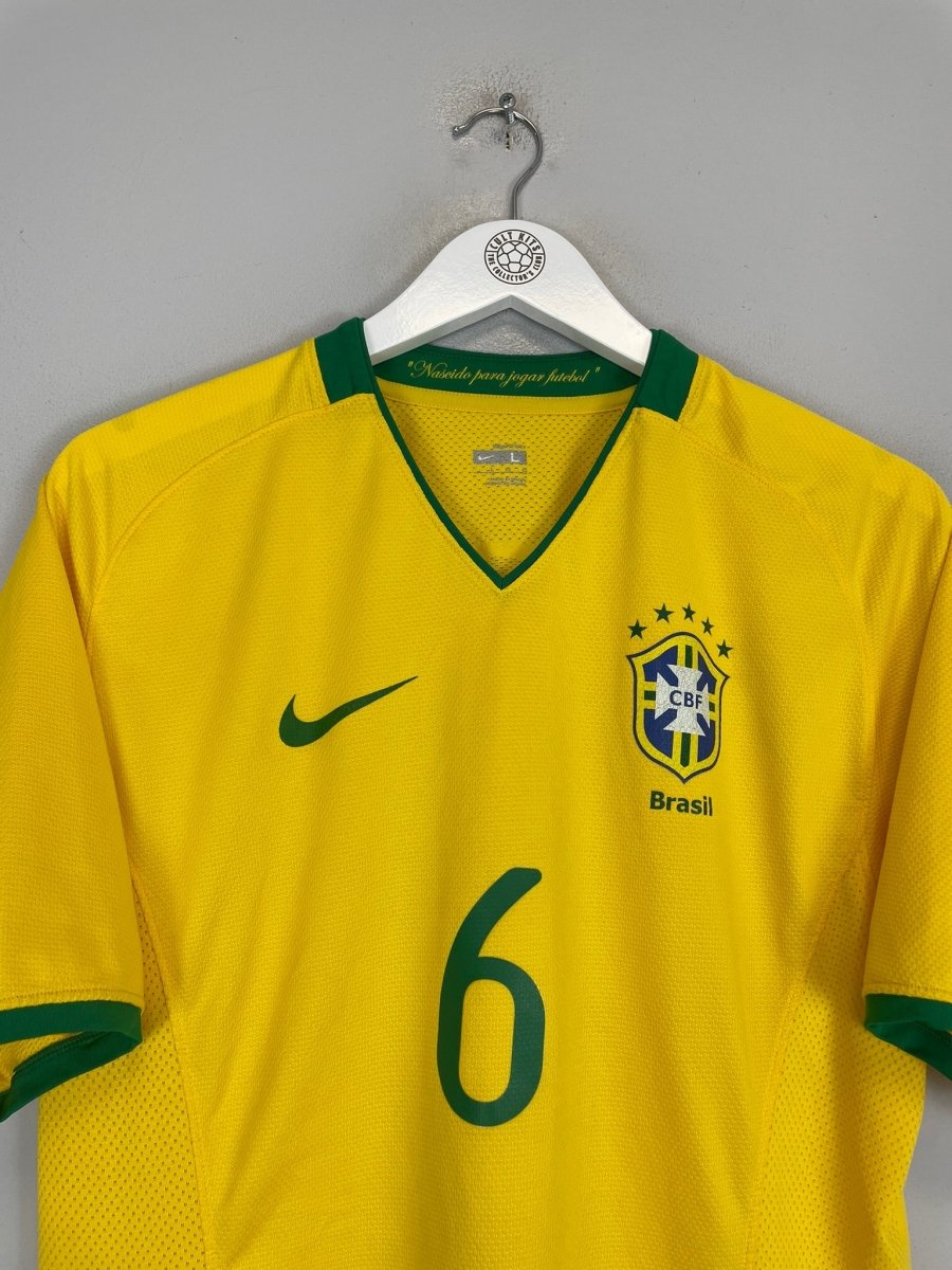 2008/09 BRAZIL 6 *PLAYER ISSUE* HOME SHIRT (L) NIKE - Cult Kits - Large - Buy Vintage Football Shirts, Authentic Retro Football Shirts For Sale, Classic Football Shirts & Soccer Jersey
