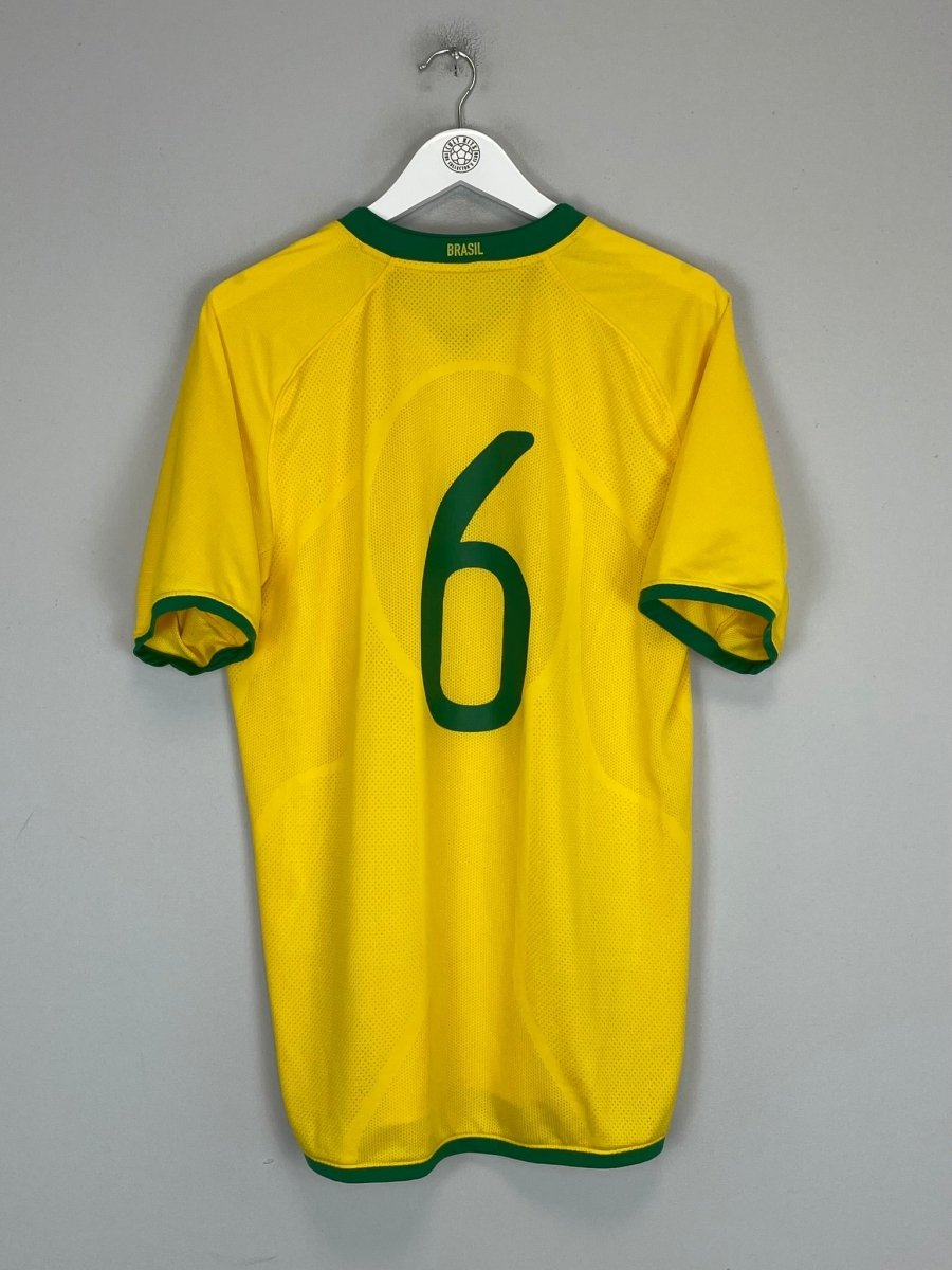 2008/09 BRAZIL 6 *PLAYER ISSUE* HOME SHIRT (L) NIKE - Cult Kits - Large - Buy Vintage Football Shirts, Authentic Retro Football Shirts For Sale, Classic Football Shirts & Soccer Jersey