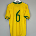 2008/09 BRAZIL 6 *PLAYER ISSUE* HOME SHIRT (L) NIKE - Cult Kits - Large - Buy Vintage Football Shirts, Authentic Retro Football Shirts For Sale, Classic Football Shirts & Soccer Jersey