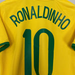 Shop 2008/09 BRAZIL RONALDINHO #10 HOME SHIRT (S) NIKE, classic football shirts, vintage football shirts & retro soccer jerseys at Cult Kits