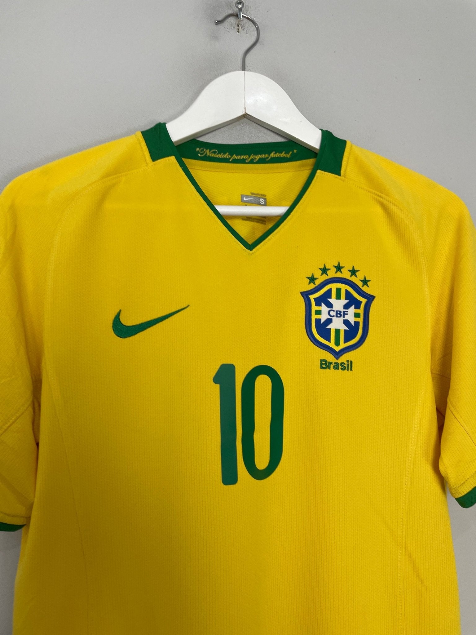 Shop 2008/09 BRAZIL RONALDINHO #10 HOME SHIRT (S) NIKE, classic football shirts, vintage football shirts & retro soccer jerseys at Cult Kits