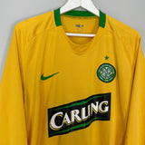 Shop 2008/09 CELTIC L/S AWAY SHIRT (XL) NIKE, classic football shirts, vintage football shirts & retro soccer jerseys at Cult Kits