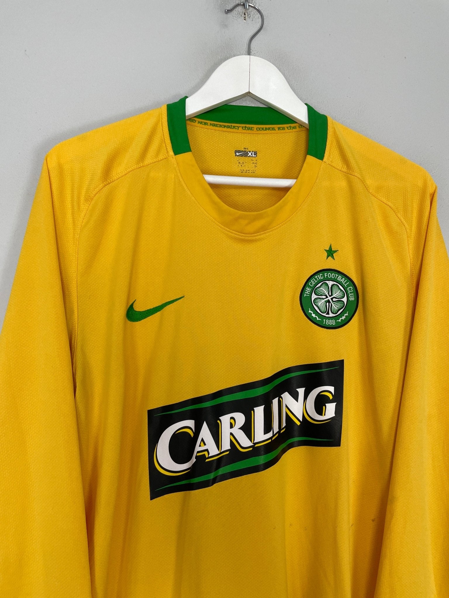 Shop 2008/09 CELTIC L/S AWAY SHIRT (XL) NIKE, classic football shirts, vintage football shirts & retro soccer jerseys at Cult Kits