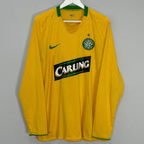 Shop 2008/09 CELTIC L/S AWAY SHIRT (XL) NIKE, classic football shirts, vintage football shirts & retro soccer jerseys at Cult Kits