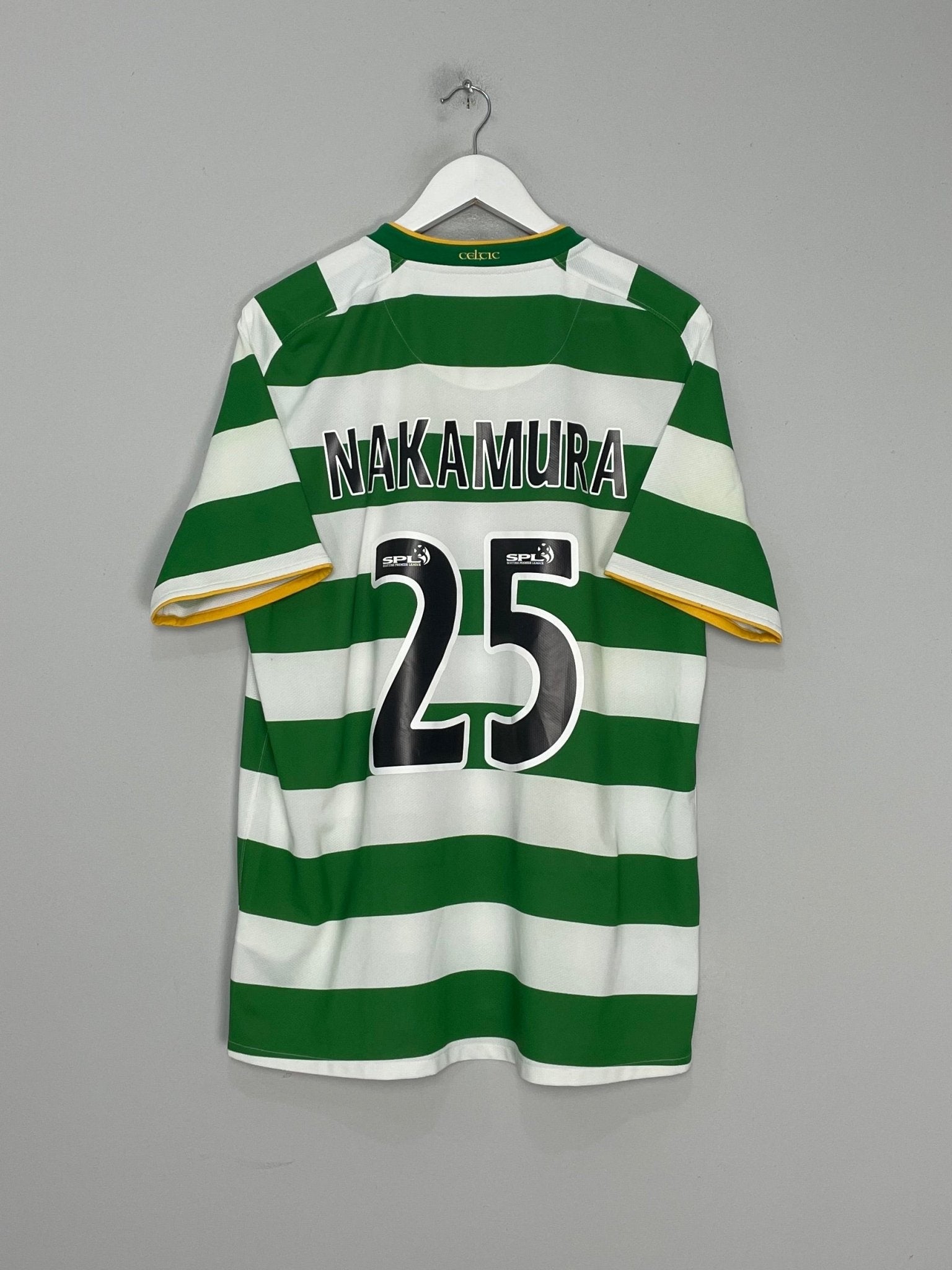 Shop 2008/09 CELTIC NAKAMURA #25 HOME SHIRT (L) NIKE, classic football shirts, vintage football shirts & retro soccer jerseys at Cult Kits