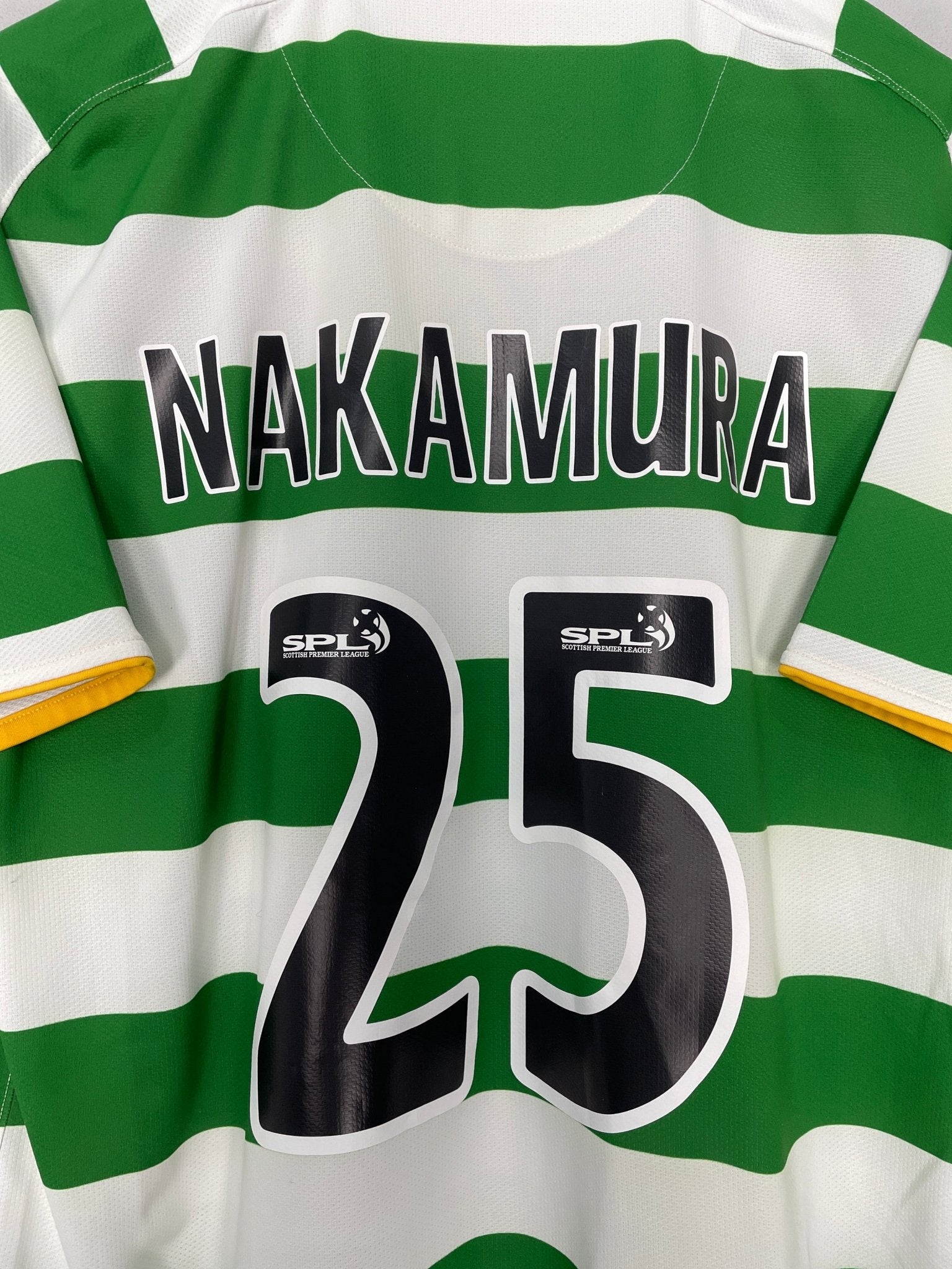 Shop 2008/09 CELTIC NAKAMURA #25 HOME SHIRT (L) NIKE, classic football shirts, vintage football shirts & retro soccer jerseys at Cult Kits