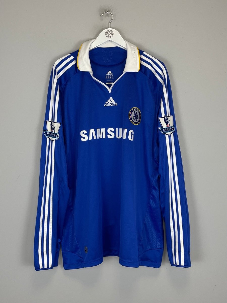 2008/09 CHELSEA DI SANTO 9 L/S HOME SHIRT (XXL) ADIDAS - Cult Kits - XXL - Buy Vintage Football Shirts, Authentic Retro Football Shirts For Sale, Classic Football Shirts & Soccer Jersey