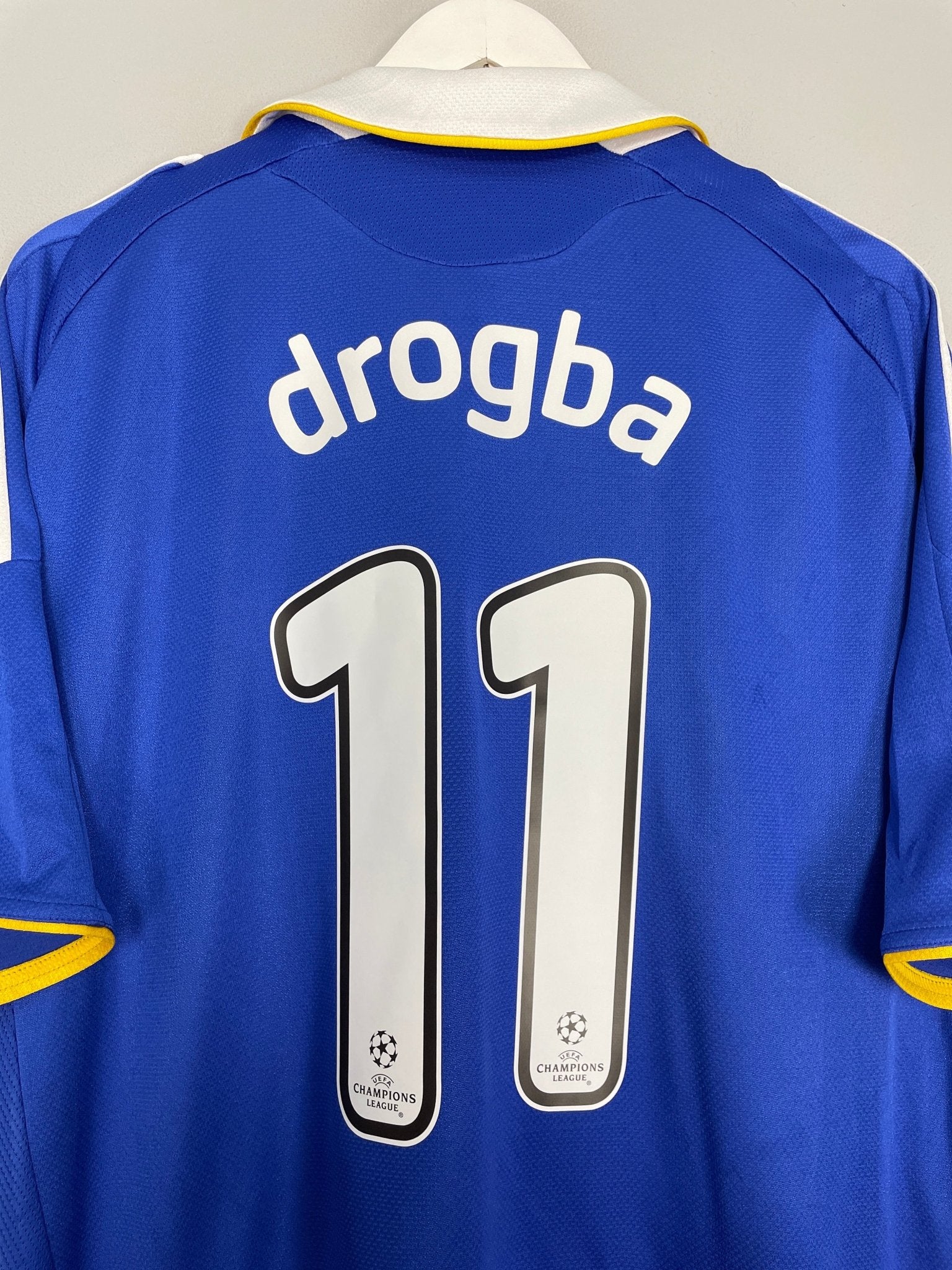 Shop 2008/09 CHELSEA DROGBA #11 C/L HOME SHIRT (XL) ADIDAS, classic football shirts, vintage football shirts & retro soccer jerseys at Cult Kits