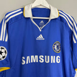 Shop 2008/09 CHELSEA DROGBA #11 C/L HOME SHIRT (XL) ADIDAS, classic football shirts, vintage football shirts & retro soccer jerseys at Cult Kits