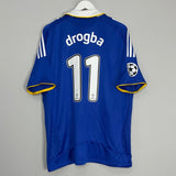 Shop 2008/09 CHELSEA DROGBA #11 C/L HOME SHIRT (XL) ADIDAS, classic football shirts, vintage football shirts & retro soccer jerseys at Cult Kits