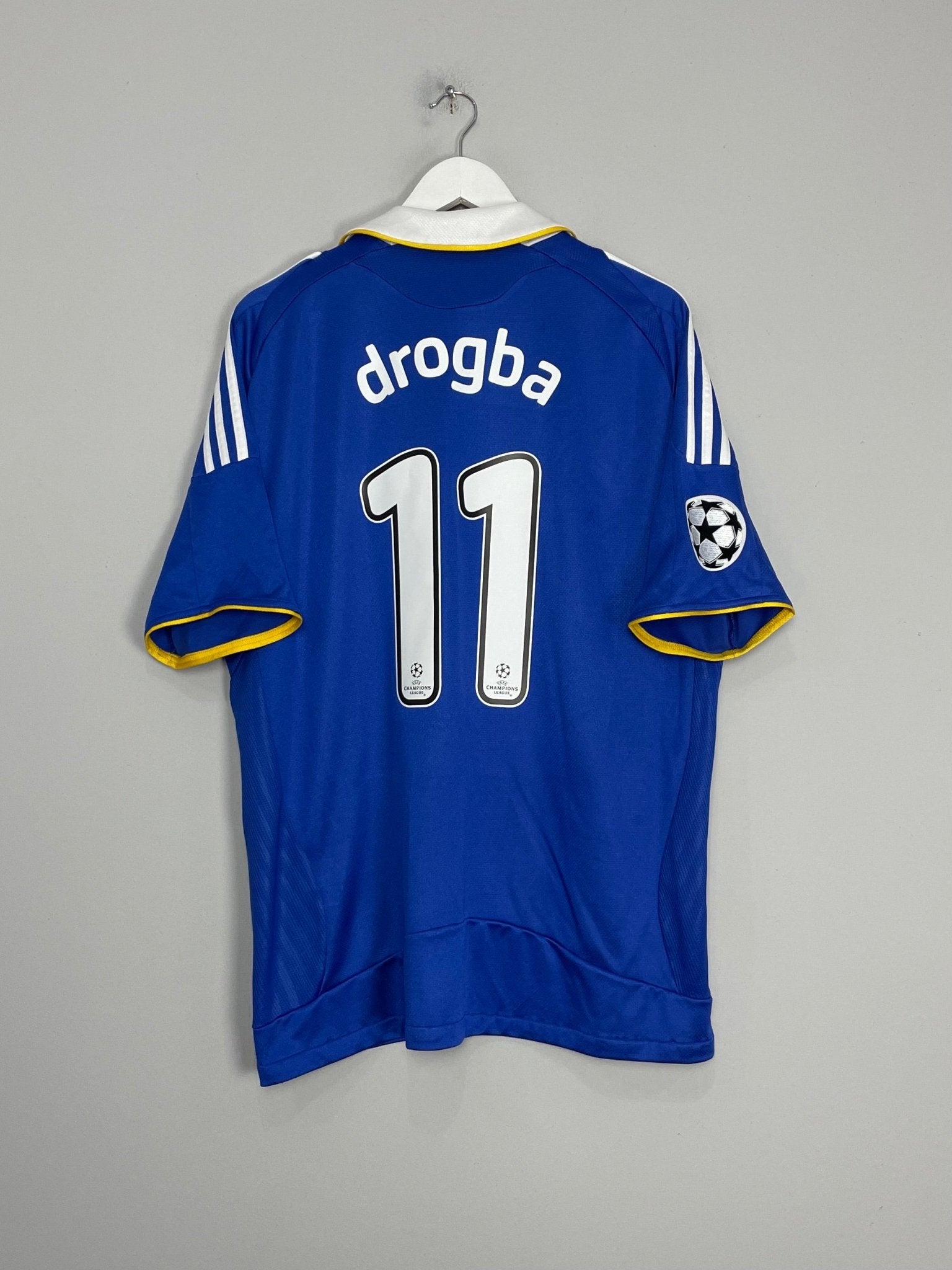 Shop 2008/09 CHELSEA DROGBA #11 C/L HOME SHIRT (XL) ADIDAS, classic football shirts, vintage football shirts & retro soccer jerseys at Cult Kits