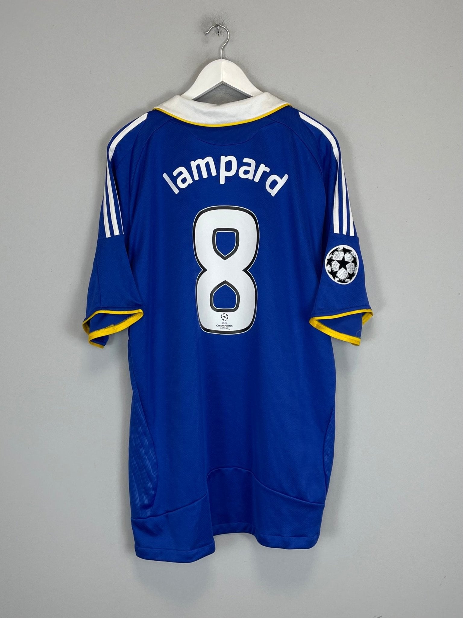 Shop 2008/09 CHELSEA LAMPARD #8 C/L HOME SHIRT (XXL) ADIDAS, classic football shirts, vintage football shirts & retro soccer jerseys at Cult Kits