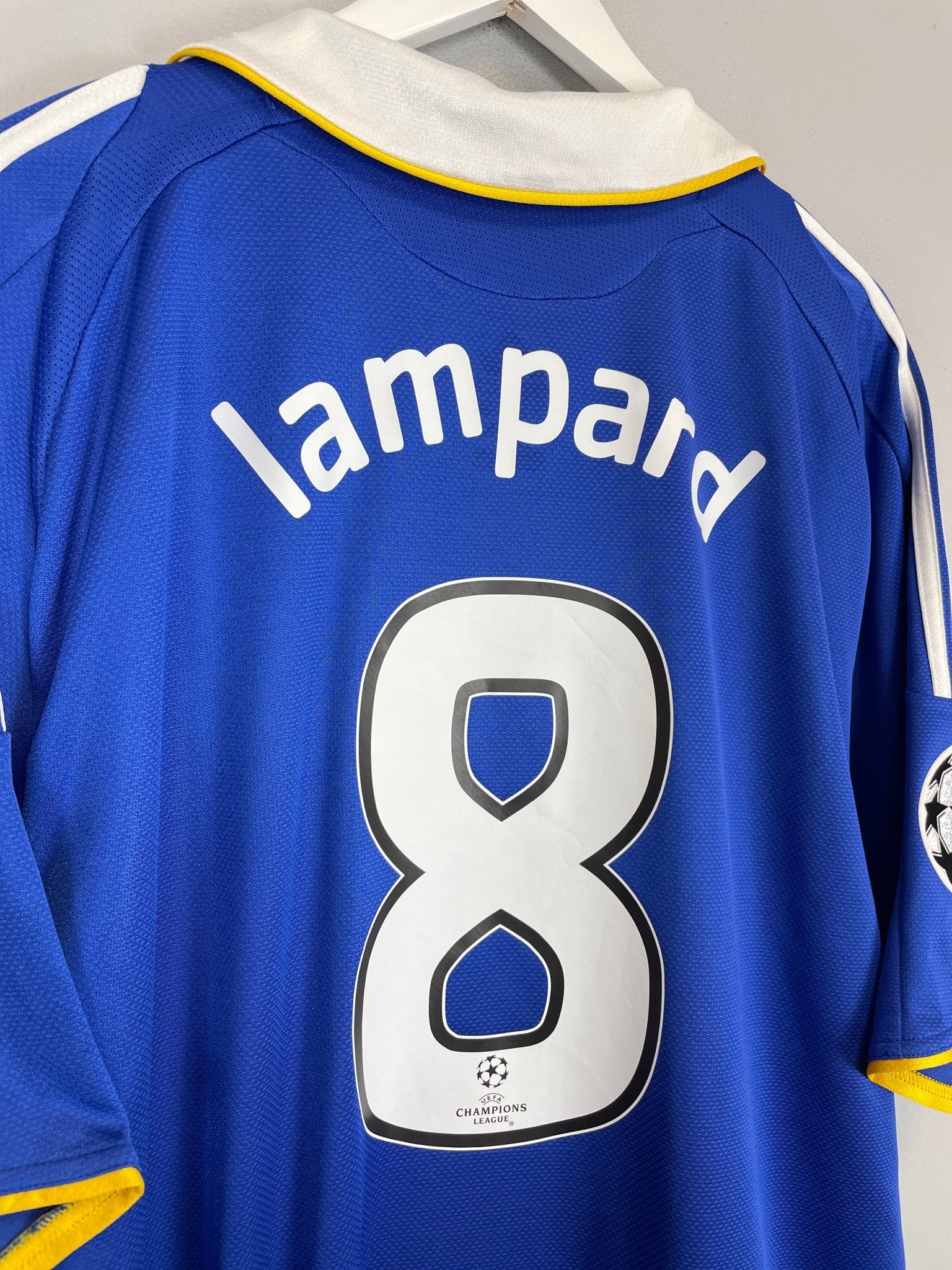 Shop 2008/09 CHELSEA LAMPARD #8 C/L HOME SHIRT (XXL) ADIDAS, classic football shirts, vintage football shirts & retro soccer jerseys at Cult Kits