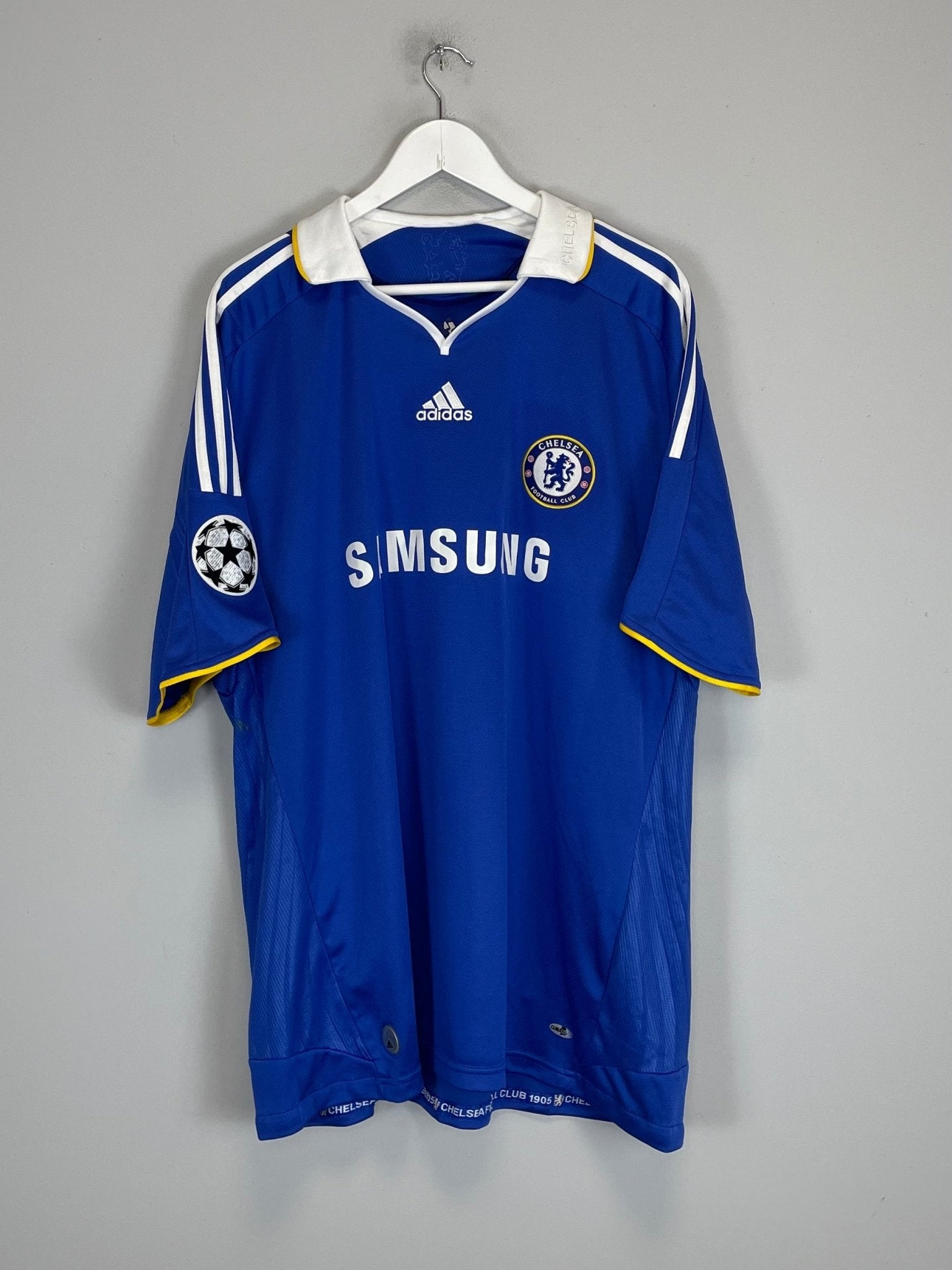 Shop 2008/09 CHELSEA LAMPARD #8 C/L HOME SHIRT (XXL) ADIDAS, classic football shirts, vintage football shirts & retro soccer jerseys at Cult Kits