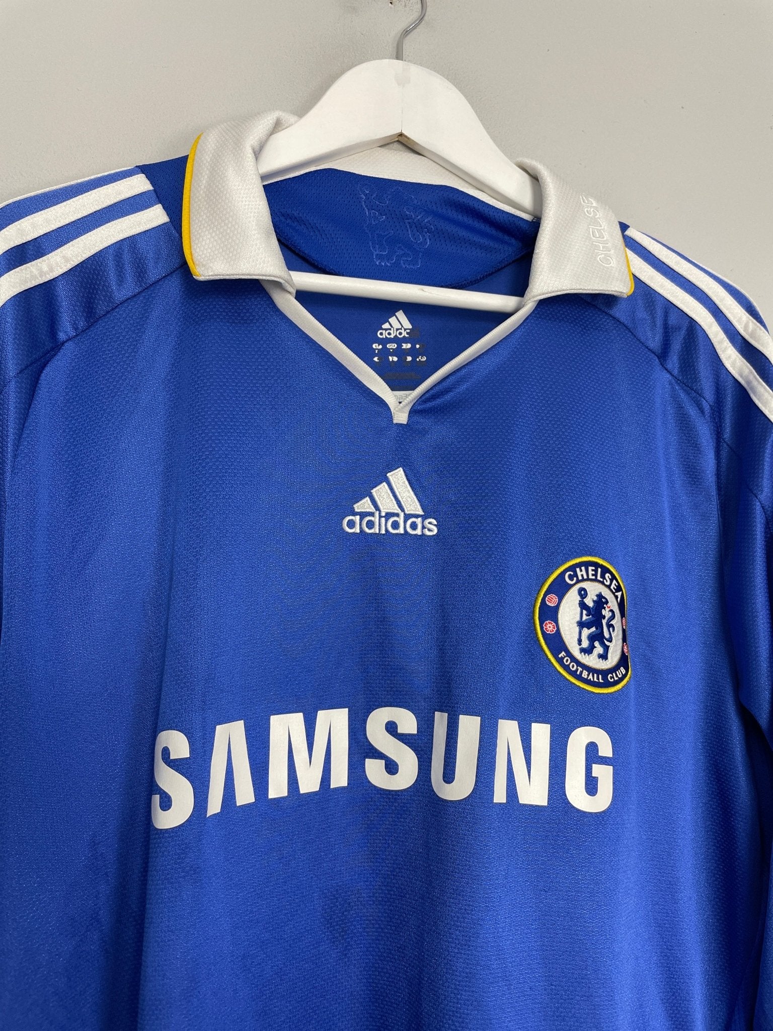 Shop 2008/09 CHELSEA L/S HOME SHIRT (XL) ADIDAS, classic football shirts, vintage football shirts & retro soccer jerseys at Cult Kits