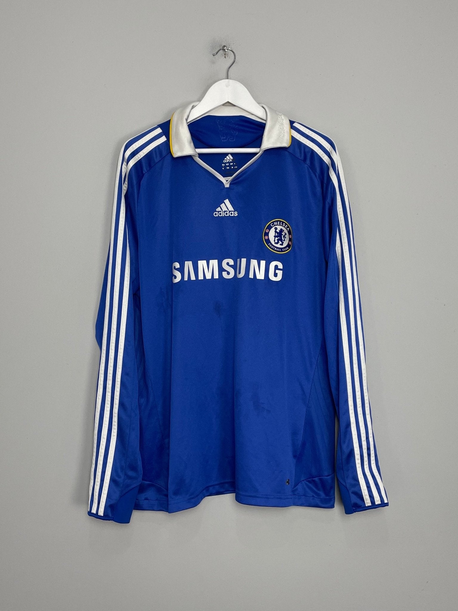 Shop 2008/09 CHELSEA L/S HOME SHIRT (XL) ADIDAS, classic football shirts, vintage football shirts & retro soccer jerseys at Cult Kits