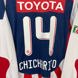 Shop 2008/09 CHIVAS GUADALAJARA CHICHARITO #14 L/S HOME SHIRT (M) REEBOK, classic football shirts, vintage football shirts & retro soccer jerseys at Cult Kits