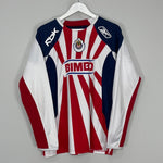 Shop 2008/09 CHIVAS GUADALAJARA CHICHARITO #14 L/S HOME SHIRT (M) REEBOK, classic football shirts, vintage football shirts & retro soccer jerseys at Cult Kits