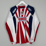 Shop 2008/09 CHIVAS GUADALAJARA CHICHARITO #14 L/S HOME SHIRT (M) REEBOK, classic football shirts, vintage football shirts & retro soccer jerseys at Cult Kits