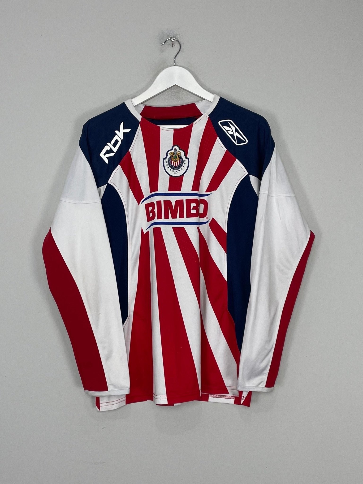 Shop 2008/09 CHIVAS GUADALAJARA CHICHARITO #14 L/S HOME SHIRT (M) REEBOK, classic football shirts, vintage football shirts & retro soccer jerseys at Cult Kits