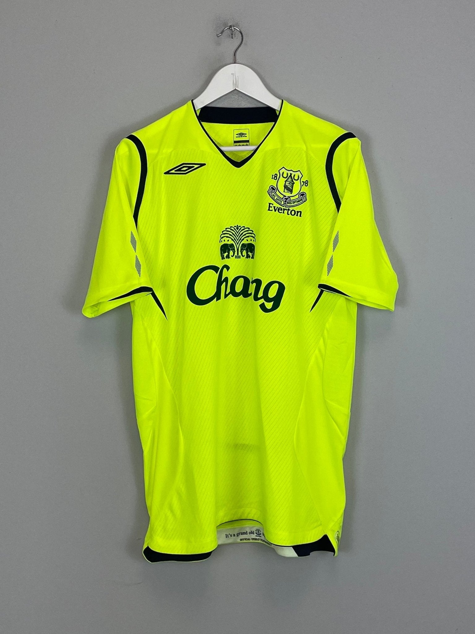 Shop 2008/09 EVERTON PIENAAR #20 THIRD SHIRT (L) UMBRO, classic football shirts, vintage football shirts & retro soccer jerseys at Cult Kits