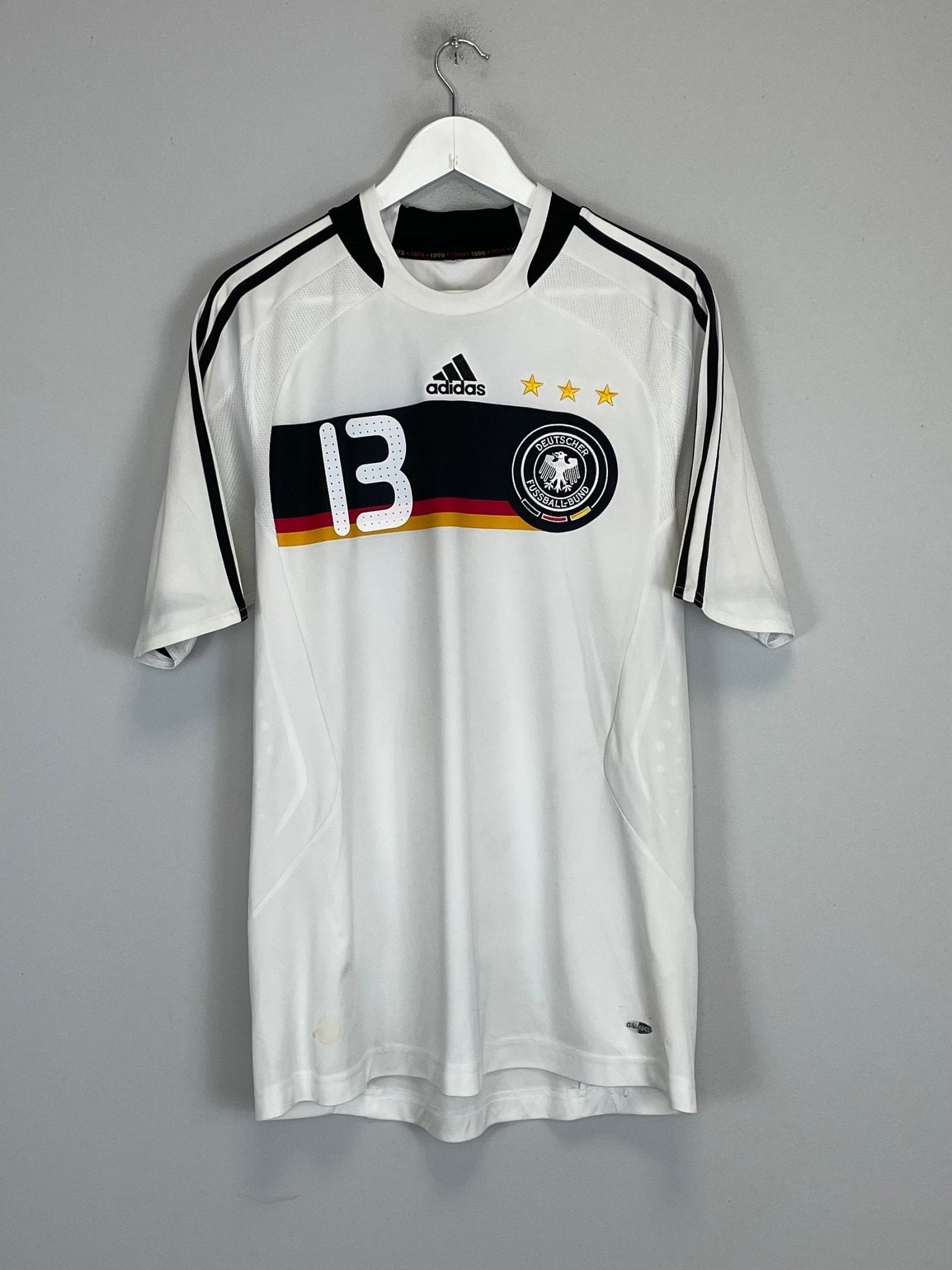Shop 2008/09 GERMANY BALLACK #13 HOME SHIRT (M) ADIDAS, classic football shirts, vintage football shirts & retro soccer jerseys at Cult Kits